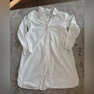ASOS Maternity White Midi Shirt Dress